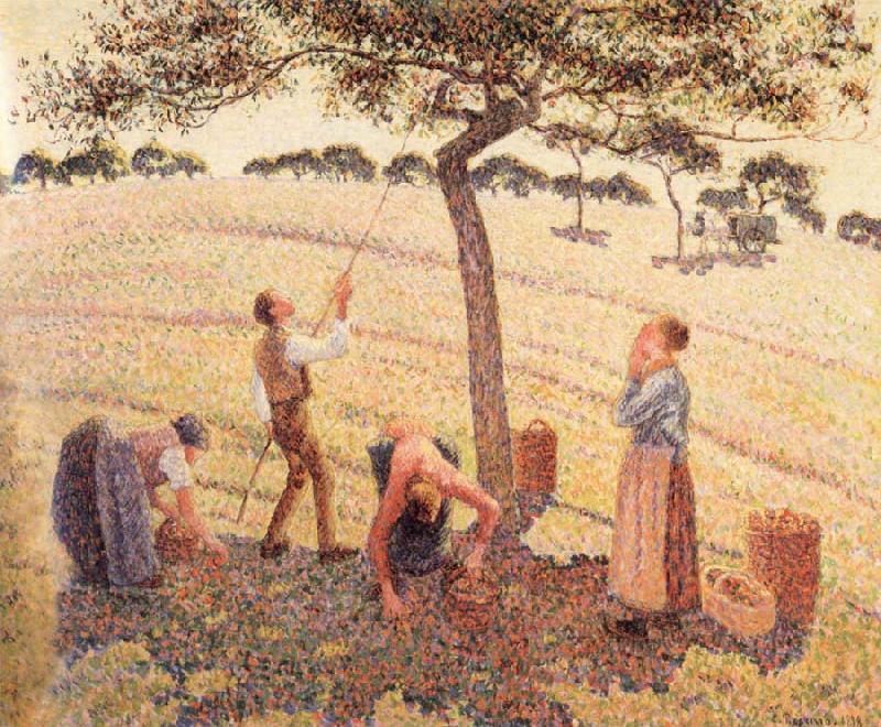 Camille Pissarro Apple picking at Eragny-sur-Epte France oil painting art